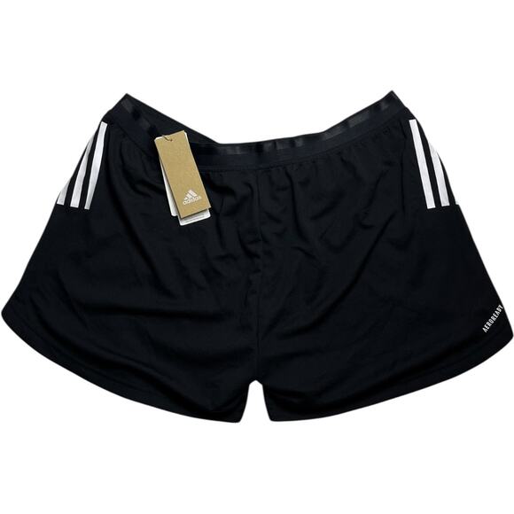 Adidas Black 3-Stripes Aeroready Shorts NWT - Picture 1 of 4